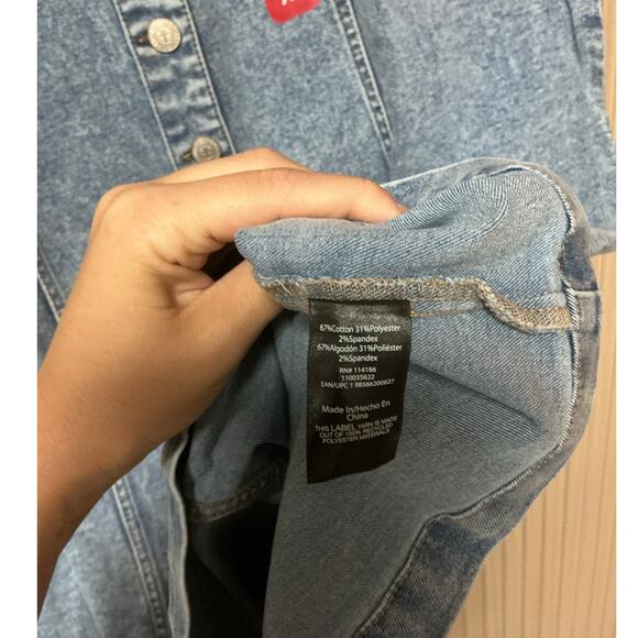 Frye Women’s Denim Button-Down Mini Dress Size XL - Picture 7 of 8